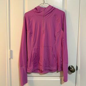 Lululemon Pink Quarter-Zip Hoodie